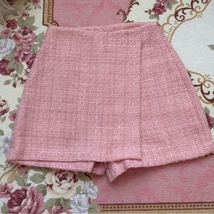 Pink tweed skort🩷